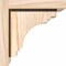 Ekena Millwork Pescadero Smooth Corbel w/Backplate, Douglas Fir, 7 1/2"W x 8"D x 8"H COR08X08X08PEC01SDF - alternate 3